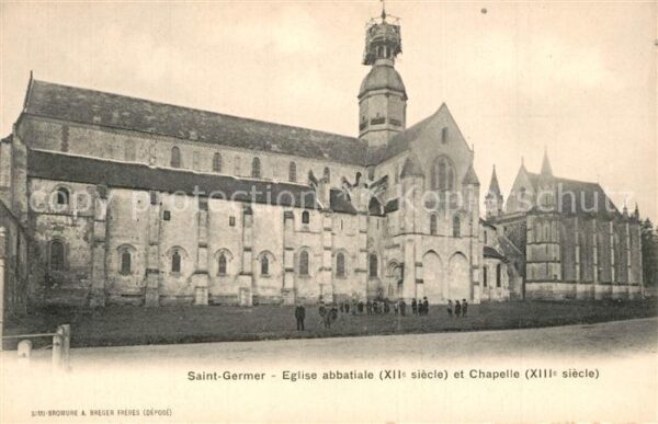Saint-Germer-de-Fly Eglise abbatiale XIIe siècle et Chapell