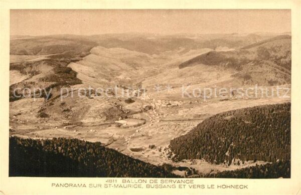 Saint-Maurice-sur-Mortagne Panorama Saint Maurice Bussang et vers