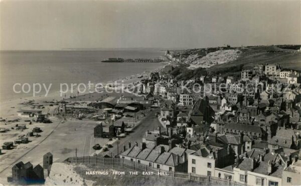 Hastings East Sussex Panorama view from the East Hill