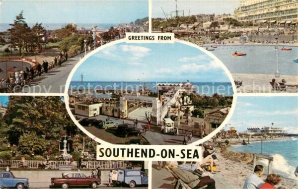 Southend-on-Sea Esplanade Boating Lake Pier Beach