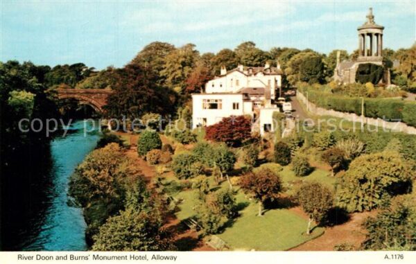 Alloway Ayrshire River Doon and Burns_ Monument Hotel
