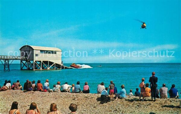 Selsey Chichester Life Boat Station Beach Helicopter