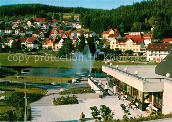 Schonach Schwarzwald Kurpark Fontäne Restaurant Höhenluftkur
