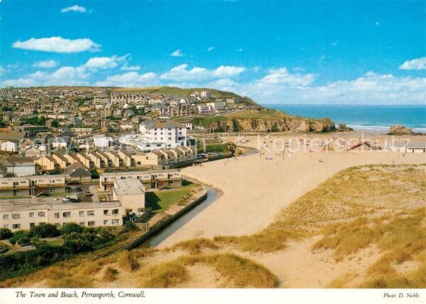 Perranporth Panorama Town and Beach