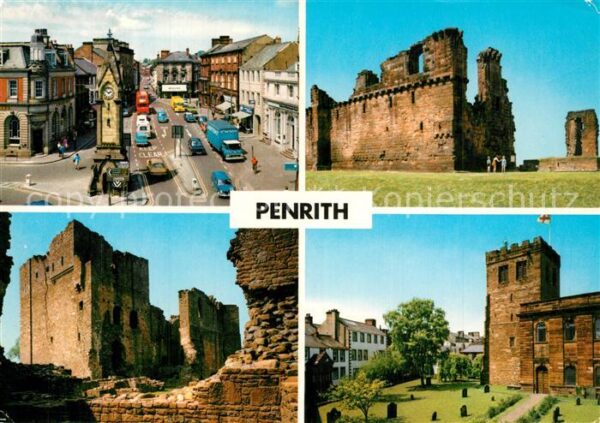 Penrith Carleton Stadtzentrum Burgruinen
