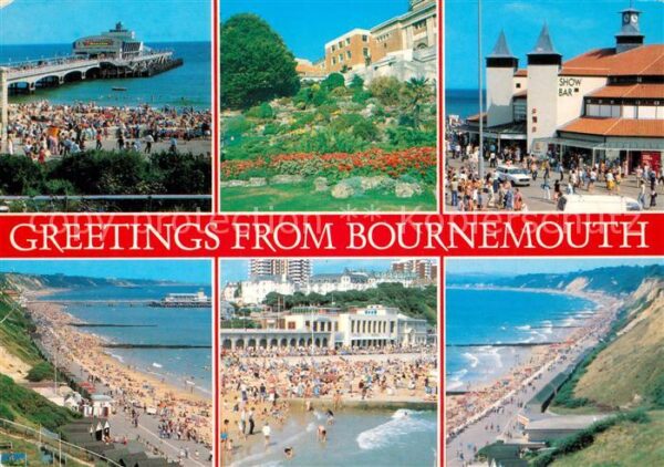 Bournemouth Strand Seebrücke Show Bar Strand Küsten