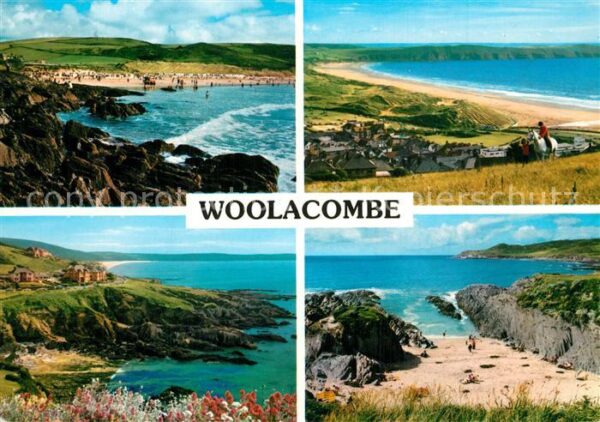 Woolacombe Küstenpanorama Strand