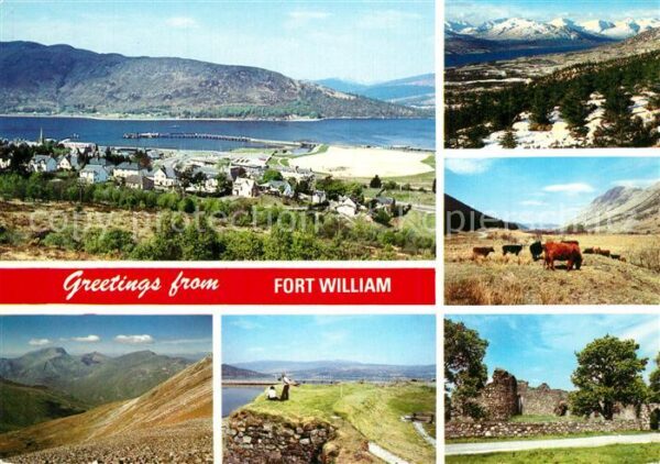 Fort William Lochaber Panorama Landschaften Ruinen Herde Berg
