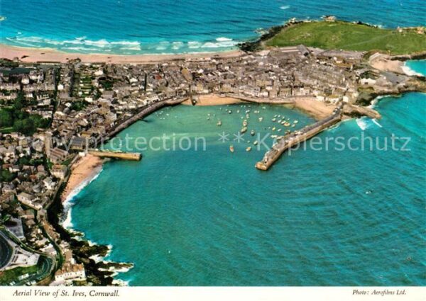 St Ives Cornwall Aerial view