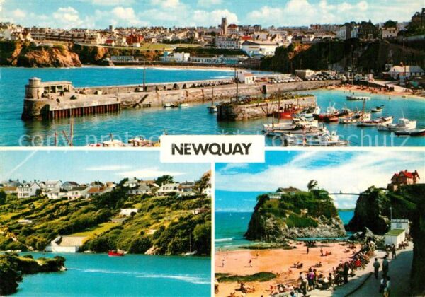 Newquay Harbour Coast Beach Island
