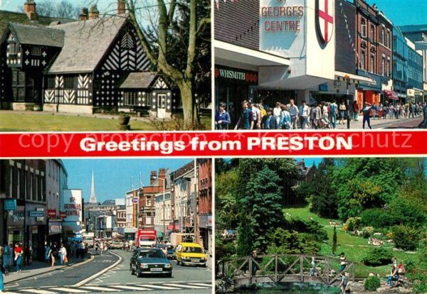 Preston Lancashire Samlesbury Hall Friargate Fishergate Av