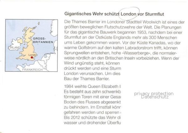 Woolwich Common Thames Barrier Wehr zum Schutz der Stad – Bild 2