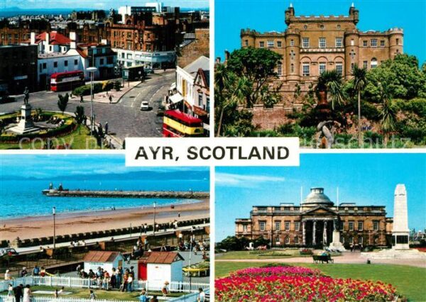 Ayr Ayrshire Various views of the City Beach
