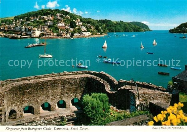 Dartmouth Devon Kingswear from Bearsgrove Castle