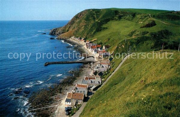 Crovie Häuser an der Küste Chronik