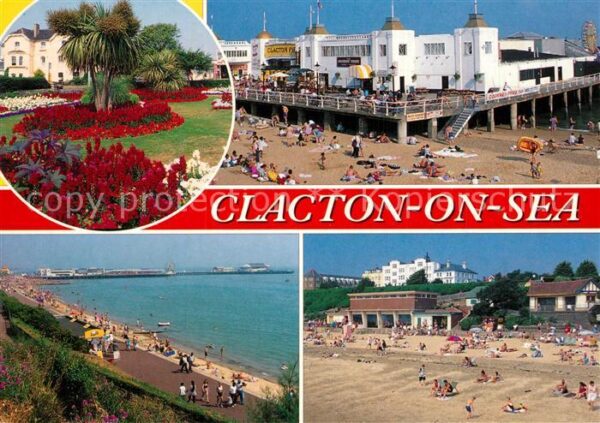 Clacton-on-Sea Park Flowers Beach Coast