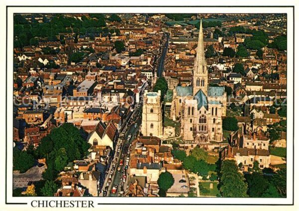 Chichester West Sussex Arial view