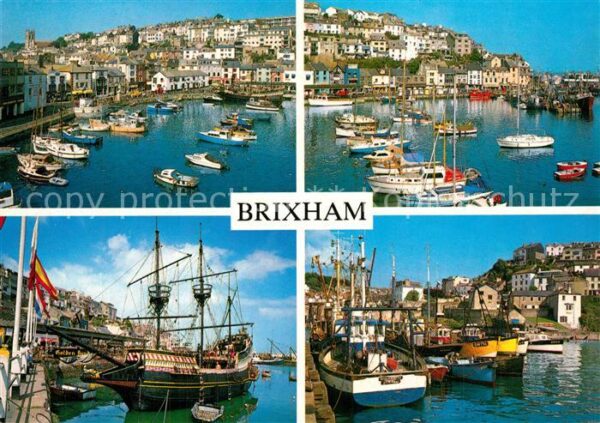 Brixham Various views of the harbour Fishing bo
