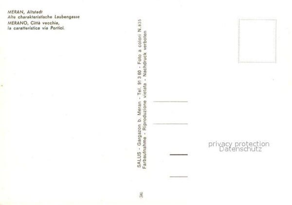 Meran Merano Alte characteristische Laubengasse – Bild 2