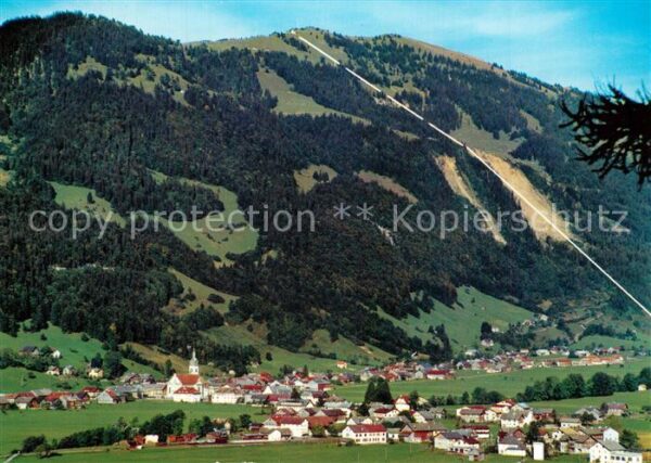 Bezau Vorarlberg mit Sonderdach und Baumgartenhöhe