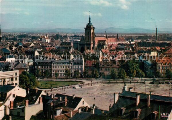 Colmar Haut Rhin Elsass Vue generale a l’arriere plan la Foret