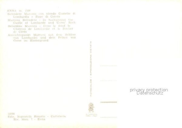 Enna Belvedere Marconi con sfondo Castello d – Bild 2