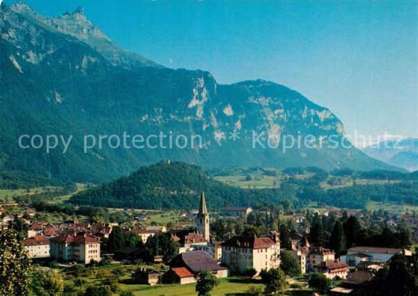 Bex les Bains La Tour de Duin et les Dents de Morcles