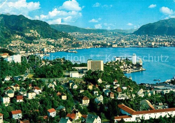 Bergen Norwegen Panorama