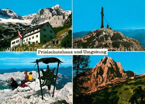 Hinterstoder Prielschutzhaus Gipfelkreuz am Gr Priel