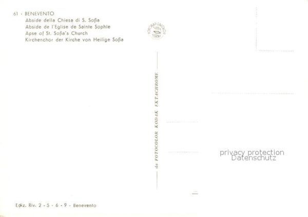 Benevento Abside della Chiesa di S Sofia – Bild 2