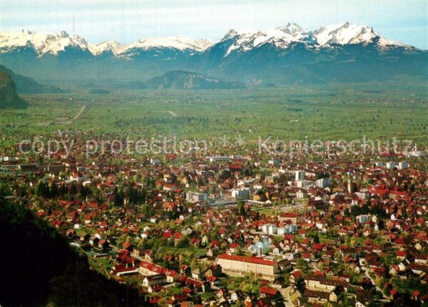Dornbirn Vorarlberg mit Schweizer Alpen