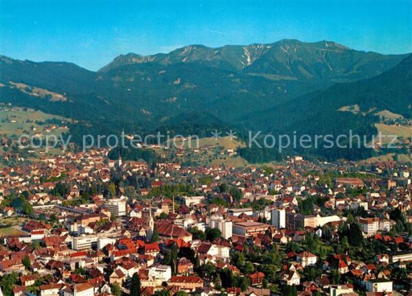 Dornbirn Vorarlberg Fliegeraufnahme mit Firstgruppe