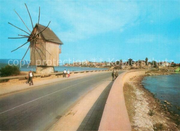 Nessebar Nessebyr Nessebre Stadtansicht Windmühle