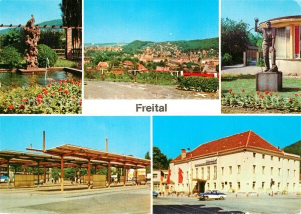 Freital Storchenbrunnen Teilansicht Stahlwerker