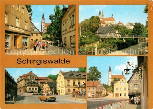 Schirgiswalde Blick vom Obermarkt Teilansicht Ernst T
