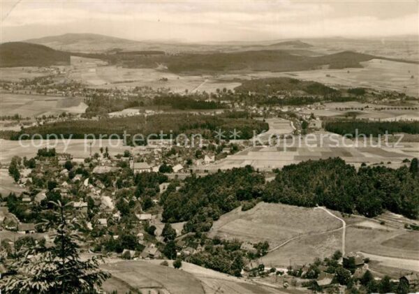 Waltersdorf Zittau Blick vom Lauschehang nach Grossschönau