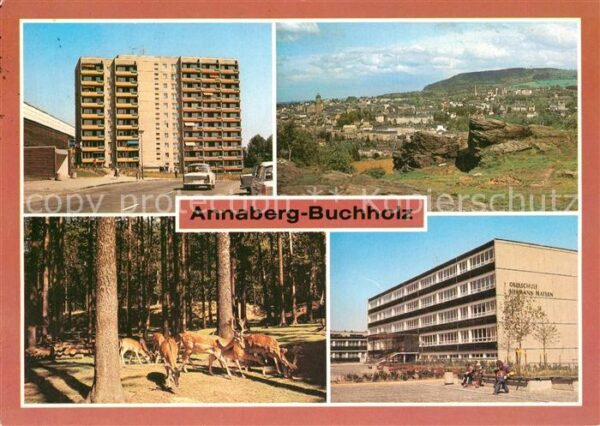 Annaberg-Buchholz Erzgebirge Wohngebiet Hermann Matern Pöhlberg Damw