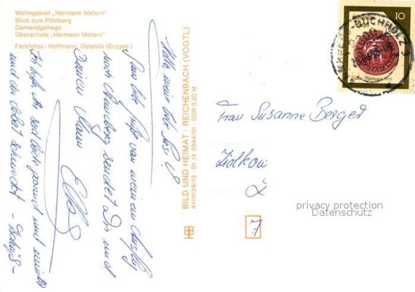 Annaberg-Buchholz Erzgebirge Wohngebiet Hermann Matern Pöhlberg Damw – Bild 2
