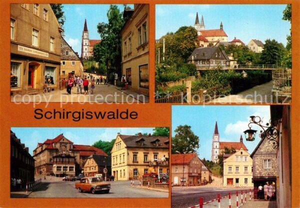 Schirgiswalde Blick vom Obermarkt Teilansicht Ernst T
