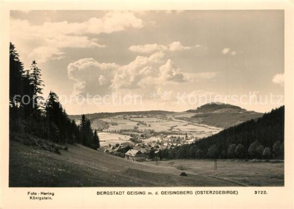 Geising Erzgebirge mit Geisingberg