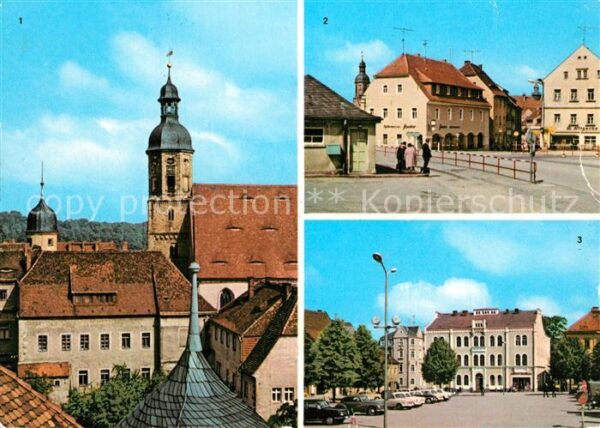 Dippoldiswalde Osterzgebirge Kirche Platz der Jugend Platz des Fried