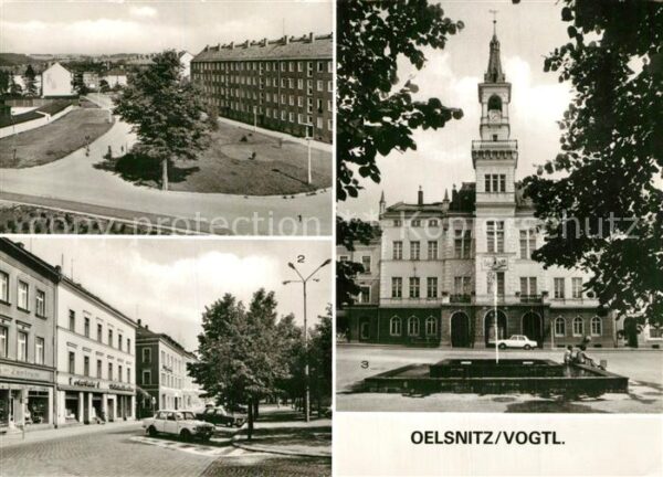 Oelsnitz Vogtland Neubauten Ernst Thälmann Platz Rathaus