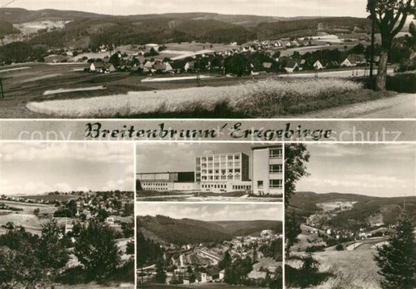 Breitenbrunn Erzgebirge Panorama Teilansichten
