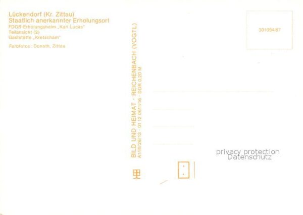 Lueckendorf FDGB Erholungsheim Karl Lucas Teilansic – Bild 2