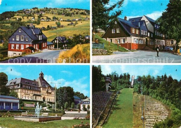 Klingenthal Vogtland Aschbergblick Aschbergschänke Rathaus G