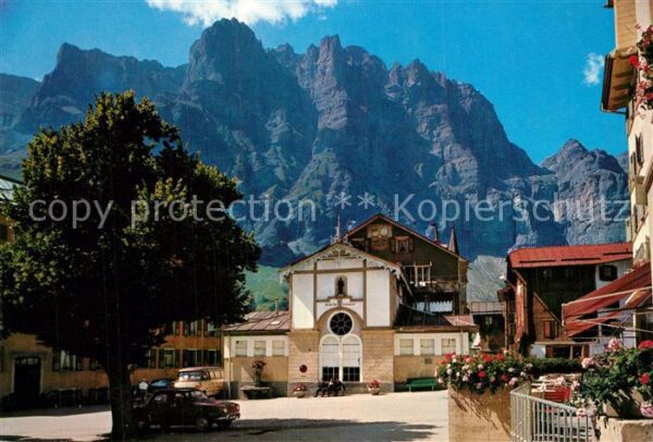 Leukerbad Dorfplatz mit Leesh?rner