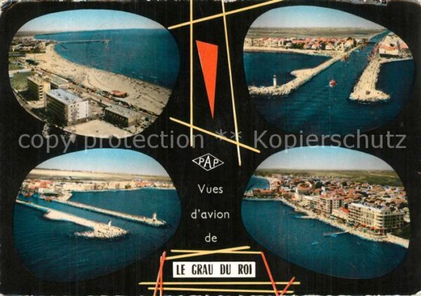 Le Grau-du-Roi Gard Fliegeraufnahme Plage Port