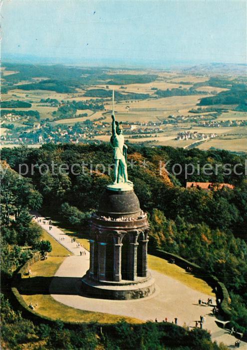 Hermannsdenkmal Fliegeraufnahme im Teutoburger Wald bei