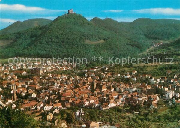 Annweiler Trifels Fliegeraufnahme mit Trifels Anebos und