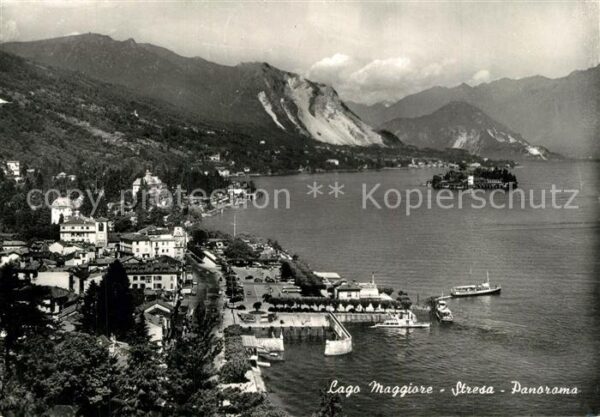 Stresa Lago Maggiore Fliegeraufnahme